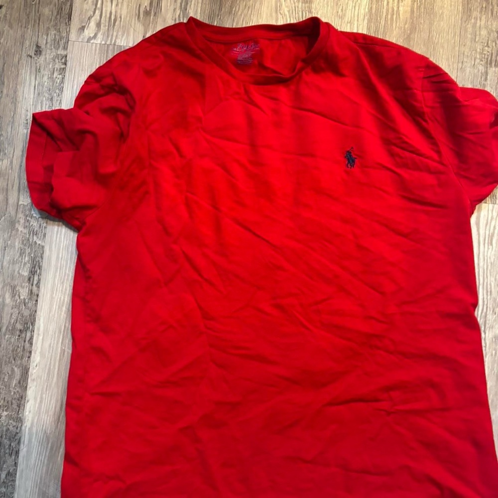 Ralph Lauren Men's Red Short Sleeve Tee